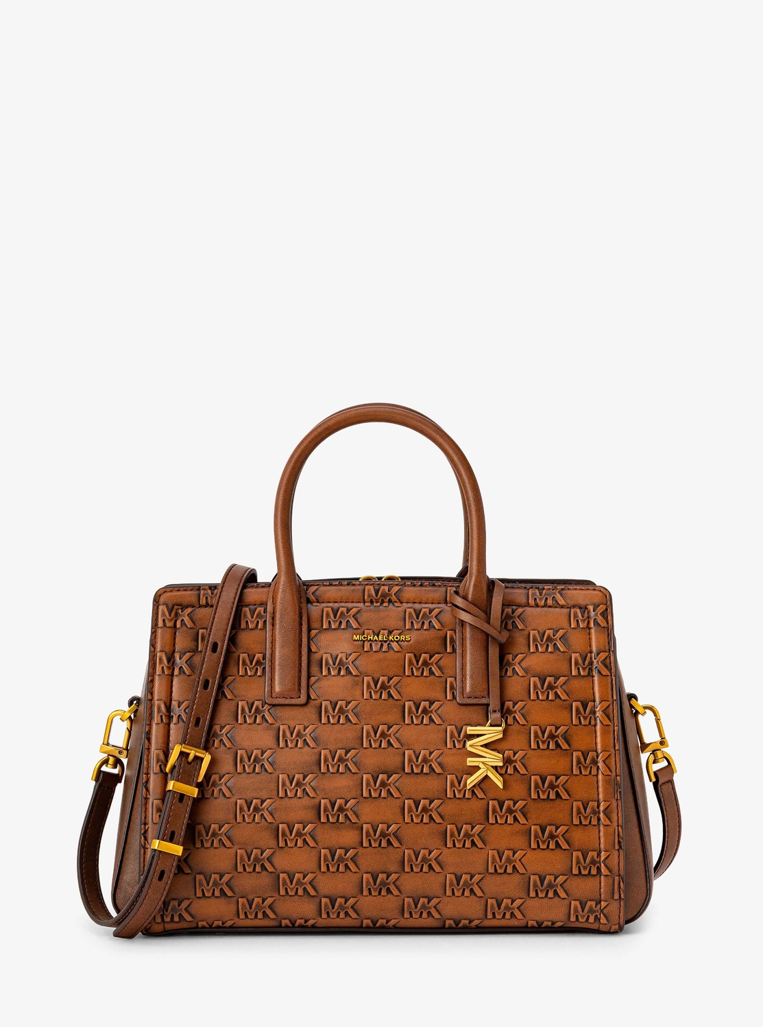 公式アウトレット】LAILA ロゴエンボス バーニッシュレザー サッチェル