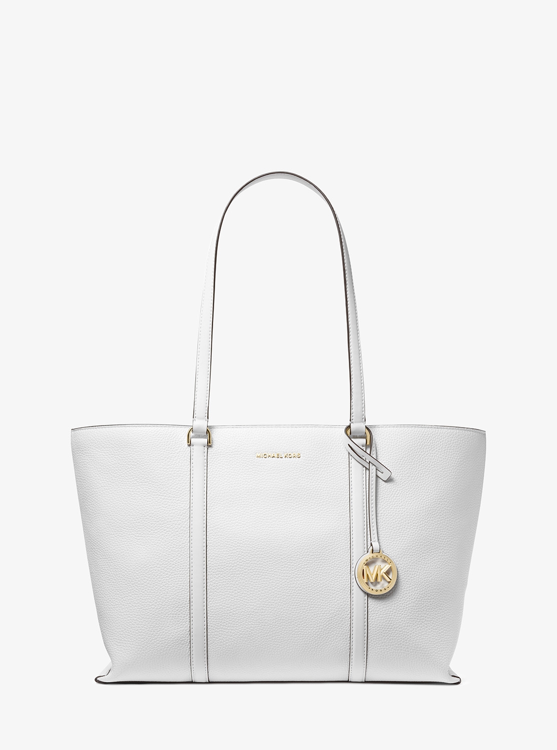 最終値下げ　MICHAEL KORS ホワイト トートバッグ 公式アウトレット】TEMPLE トート ラージ - トートバッグ |マイケル