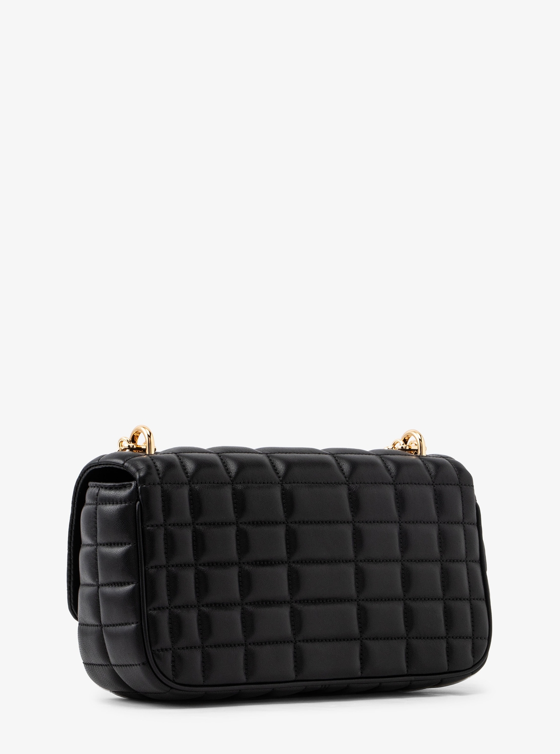 マイケルコース ショルダーバッグ SOHO ラージ ラムレザー キルティング 黒 MICHAEL KORS（マイケルコース）の「SOHO チェーンウォレット クロス