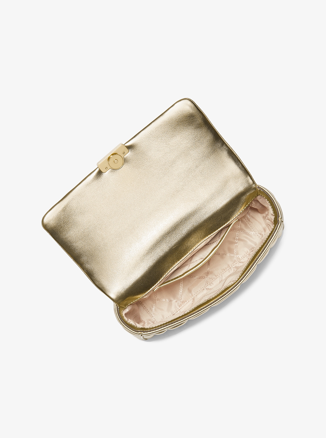 公式アウトレット】TRIBECA メタリック キルテッドレザー ショルダー