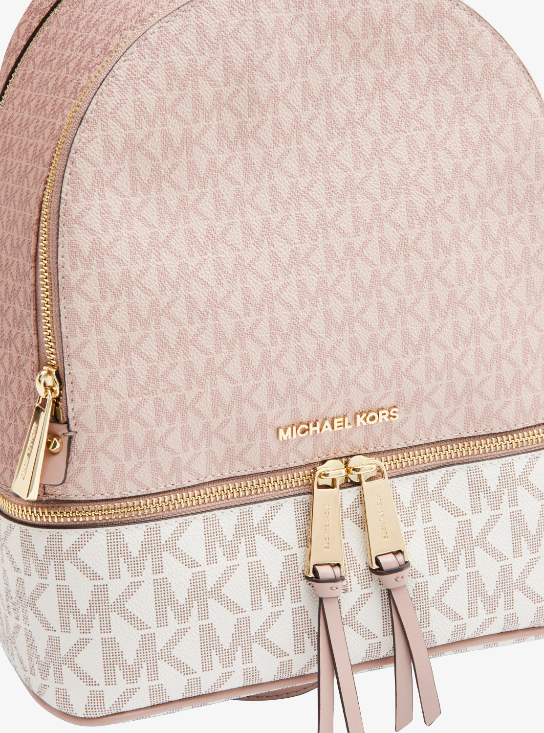 MICHAEL KORS シグネチャーモノグラムロゴ リュック ピンク 美品✽MICHAEL KORS✽ピンク リュック バックパック モノグラム