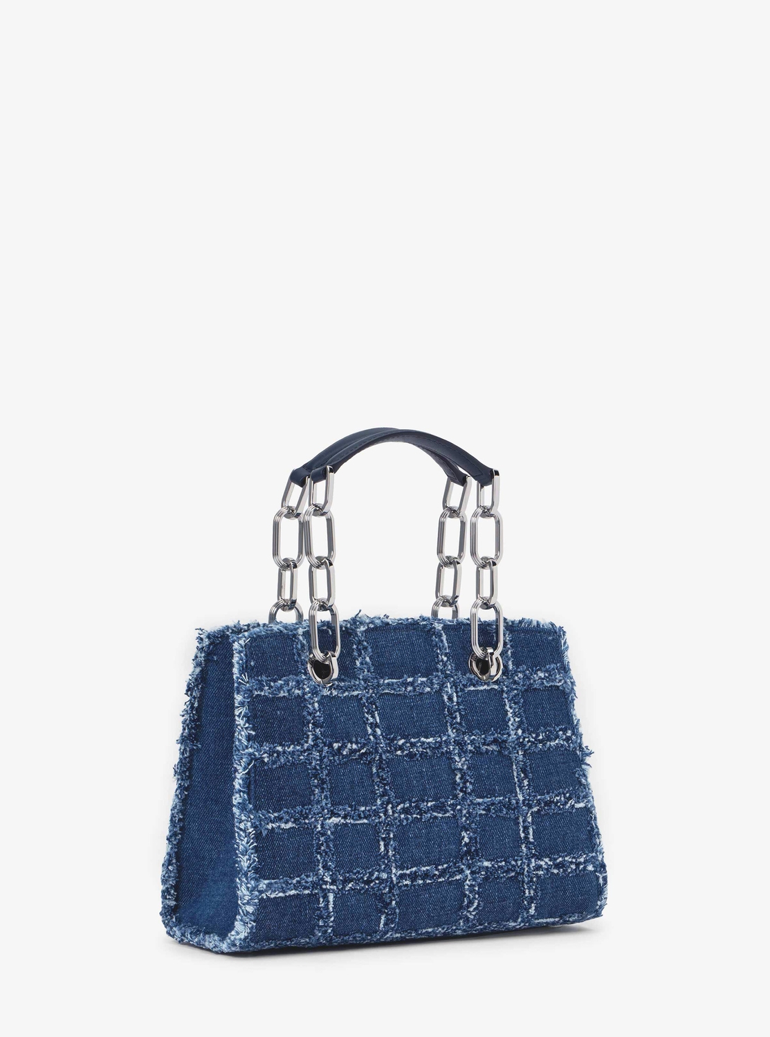 MICHAEL KORS フレイドデニムサッチェル スモール 公式アウトレット】CYNTHIA フレイドデニム サッチェル スモール