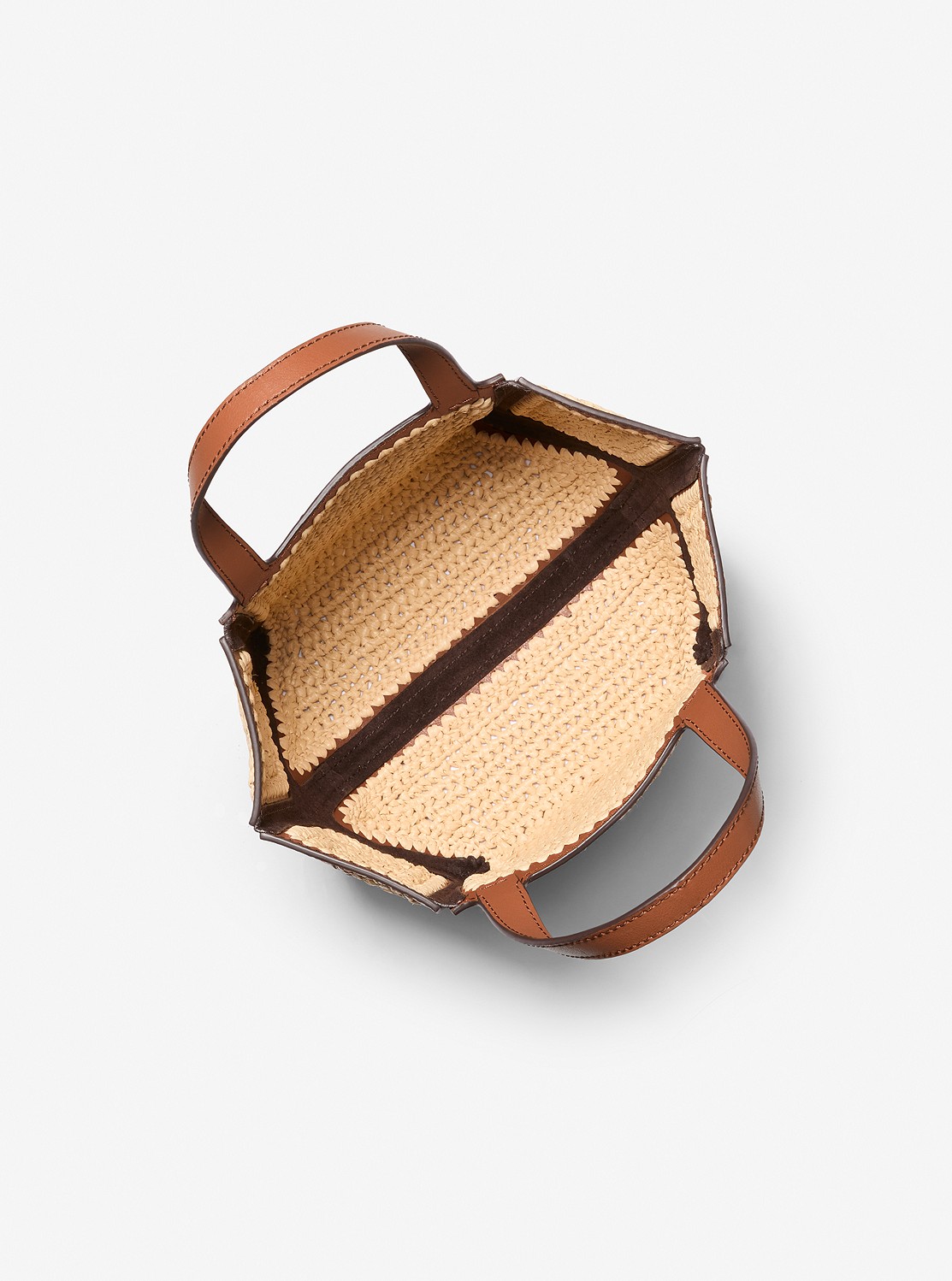 JORDI ハンドクロシェ & レザー トート スモール