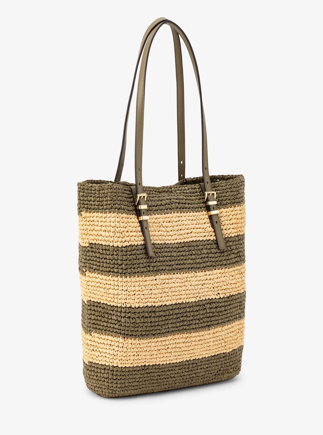 MICHAEL KORS QUINN ハンドクロシェ ストロー トート ラージ 公式アウトレット】QUINN ハンドクロシェ トート ラージ