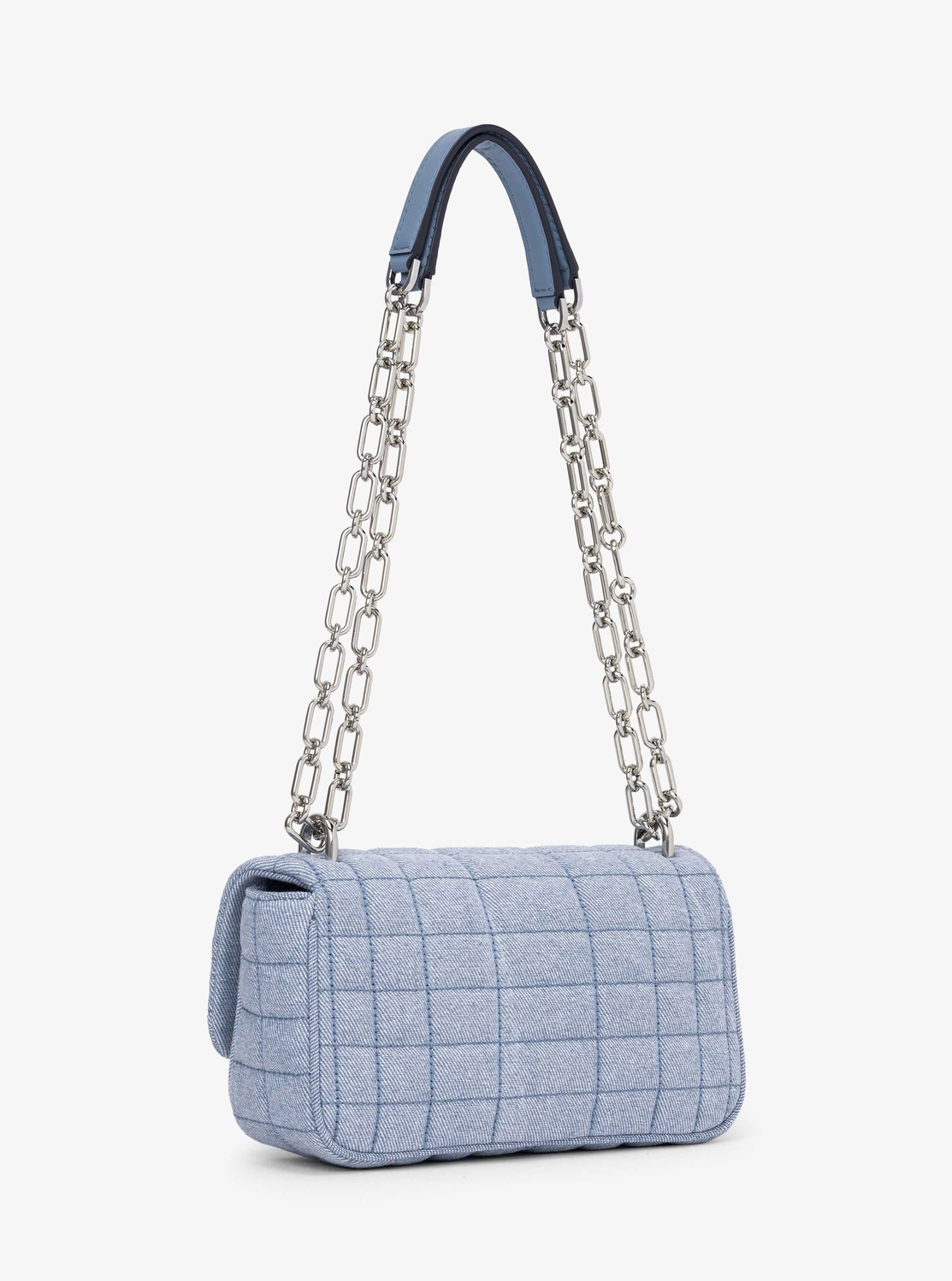 【MICHAEL KORS】TRIBECA キルト デニム ショルダー スモール 公式アウトレット】【特別価格】TRIBECA ウーヴン レザー