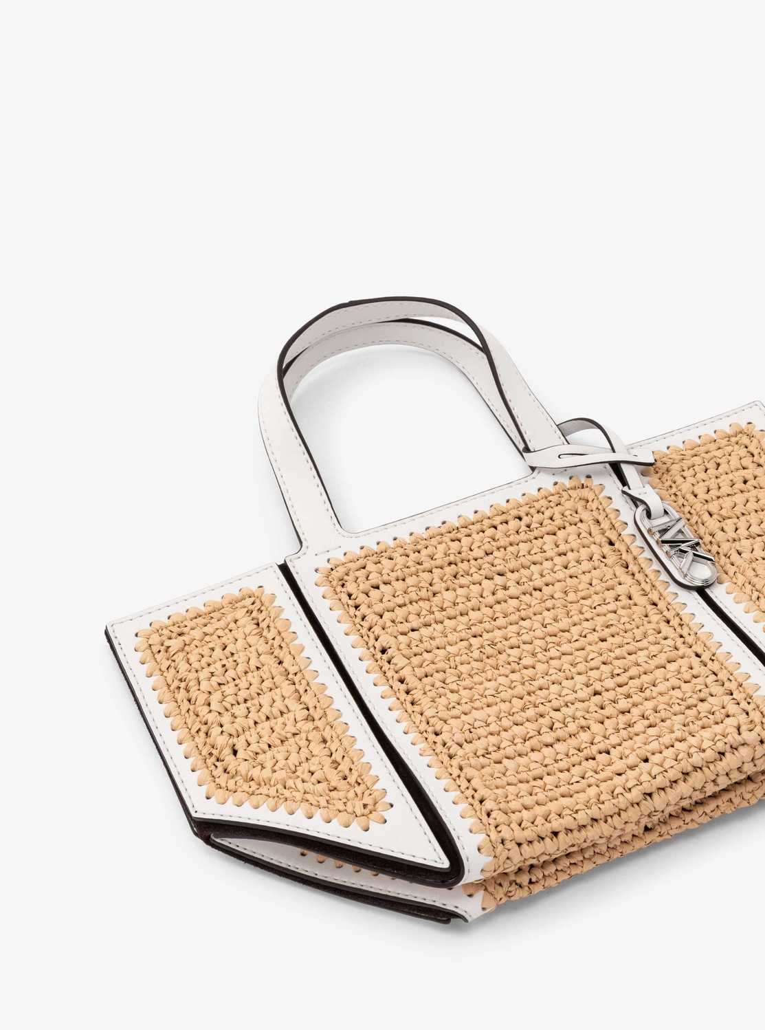 公式アウトレット】JORDI ハンドクロシェ & レザー トート スモール