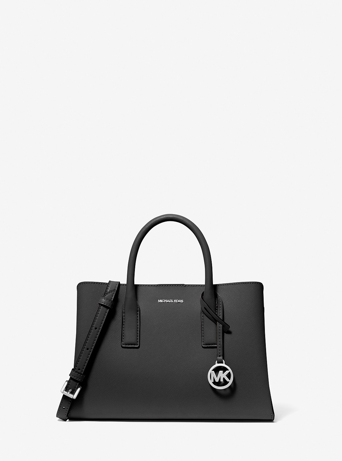 【新品】Michael Korsサフィアーノレザー ブラック サッチェルバッグ 公式アウトレット】RUTHIE サフィアーノ レザー サッチェル