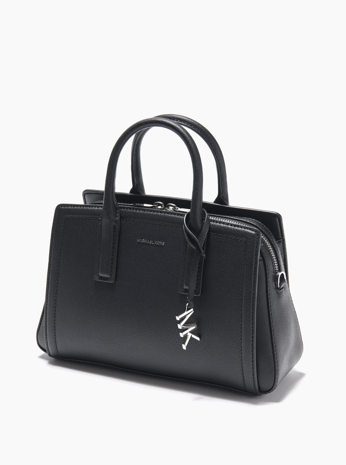 LAILA カラーブロック ぺブルレザー サッチェル スモール