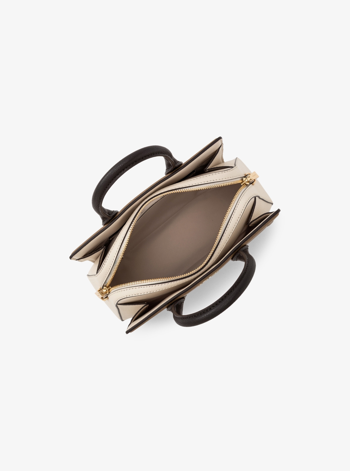 LAILA カラーブロック ぺブルレザー サッチェル スモール