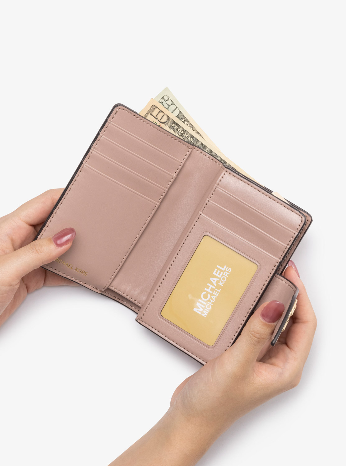 【未使用級】MICHAELKORS GREENWICH タブウォレットミディアム 2026年最新】greenwich タブ ウォレット ミディアム - mkシグネチャー