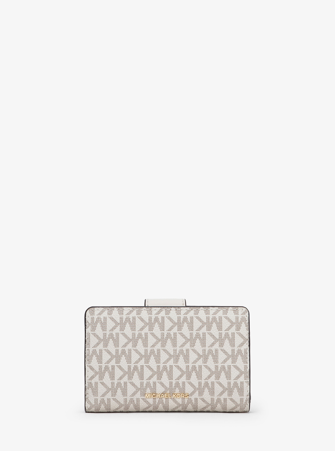 マイケルコース☆新品☆ GREENWICH レザー ミディアム 折り財布/グレー マイケルコース☆新品☆ GREENWICH レザー ミディアム 折り財布/グレー