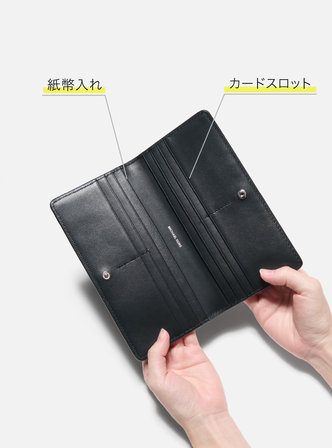 公式アウトレット】BRYANT ペブルレザー スリム スナップ ウォレット