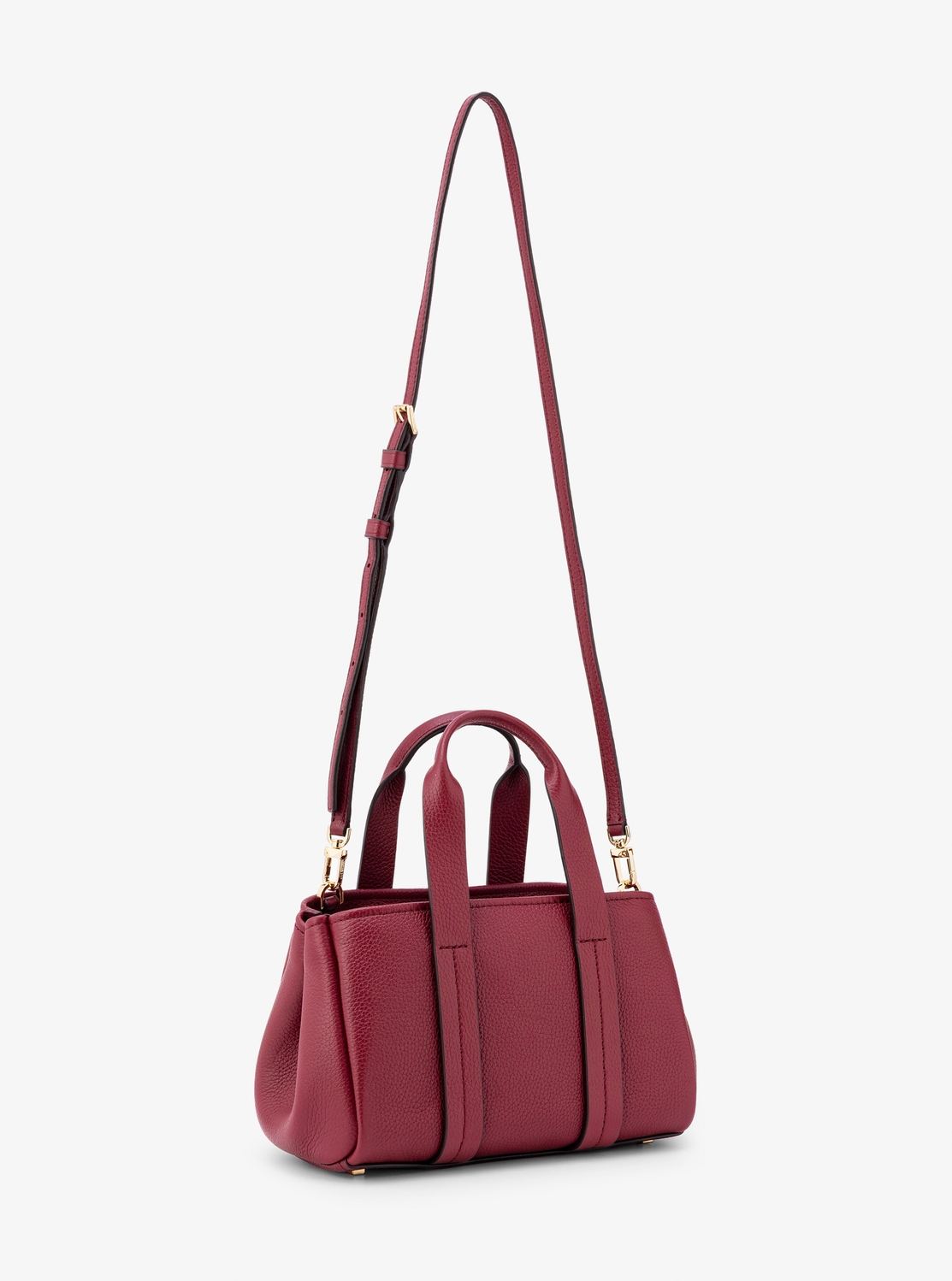 SINME レペットコラボ マイケル ボルドー限定色 公式アウトレット】ROMEE ぺブルレザー クロスボディ エクストラ