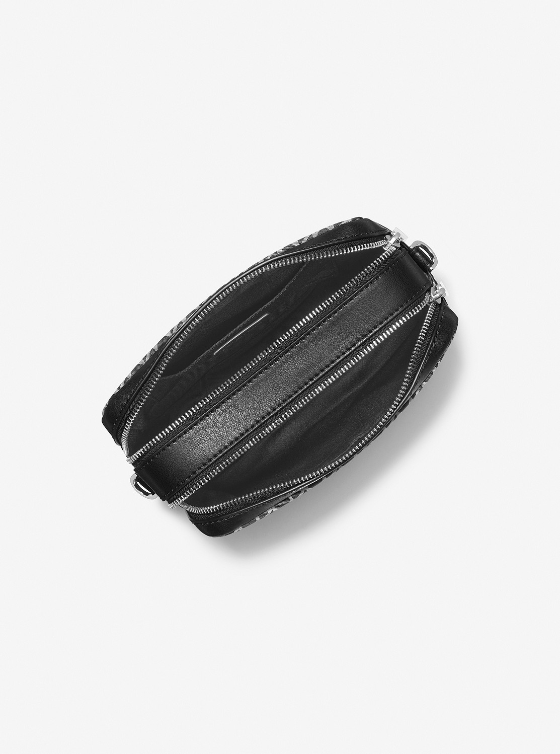 BRYANT MK2000 ロゴ ジャガード ダブルジップ チェーン カメラ クロスボディ ミディアム