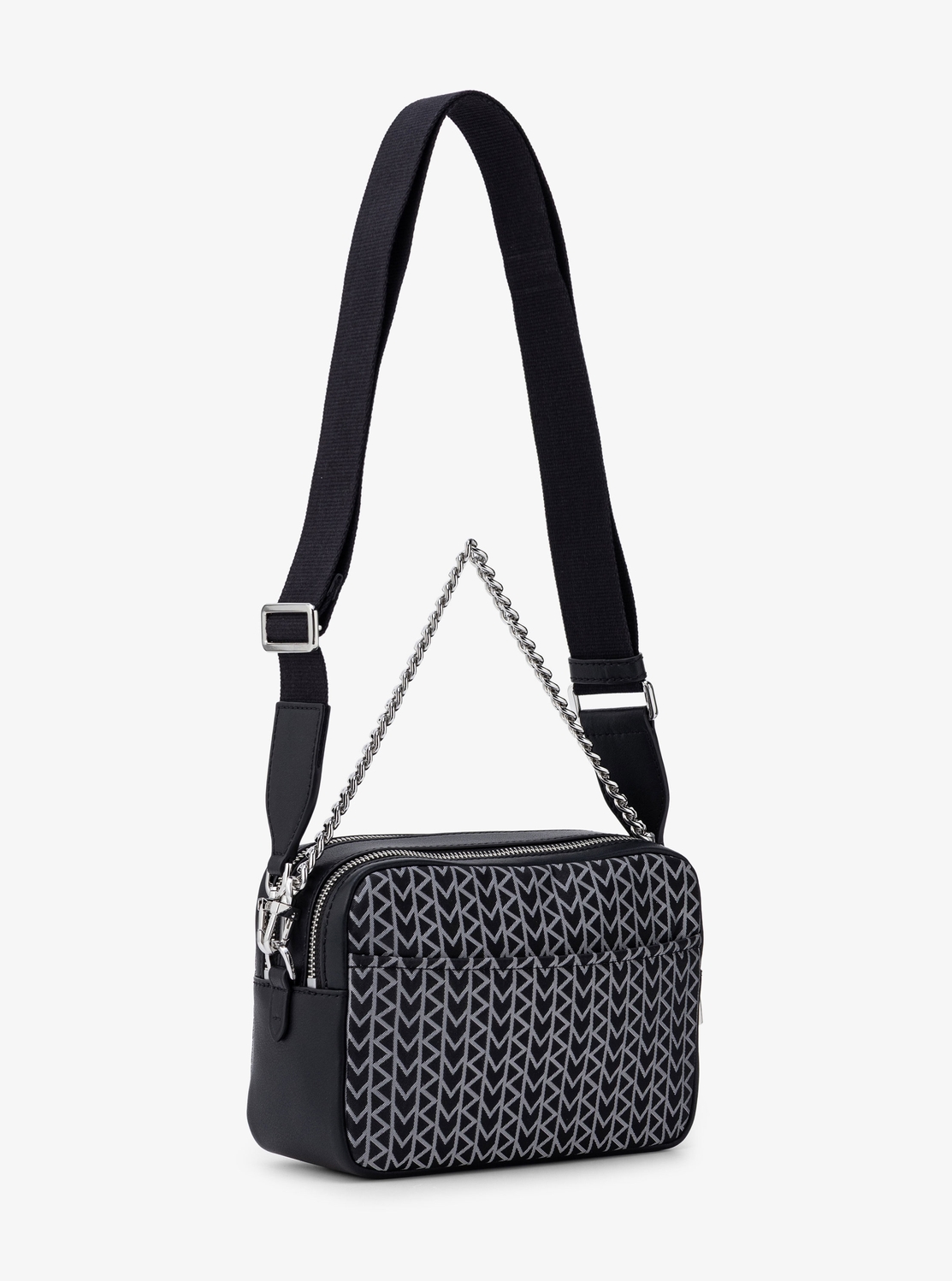 BRYANT MK2000 ロゴ ジャガード ダブルジップ チェーン カメラ クロスボディ ミディアム