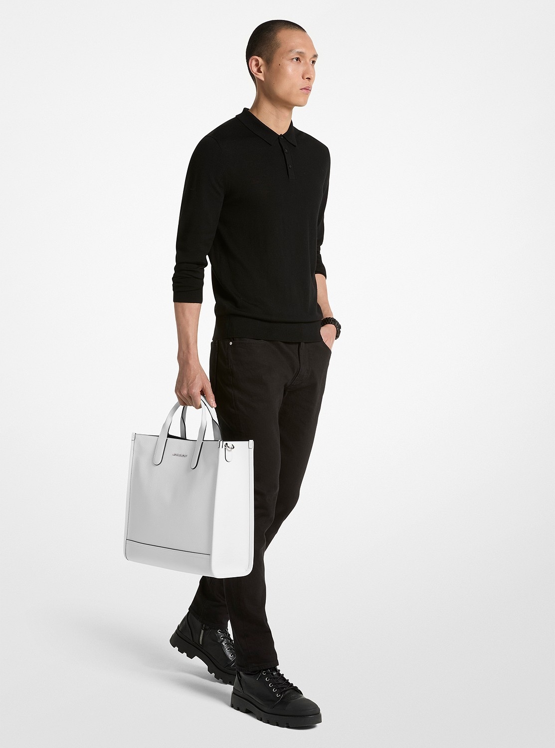 Michael Kors マイケルコース　HUDSON ハドソン トートバッグ Hudson Pebbled Leather Tote Bag | Michael Kors [US]