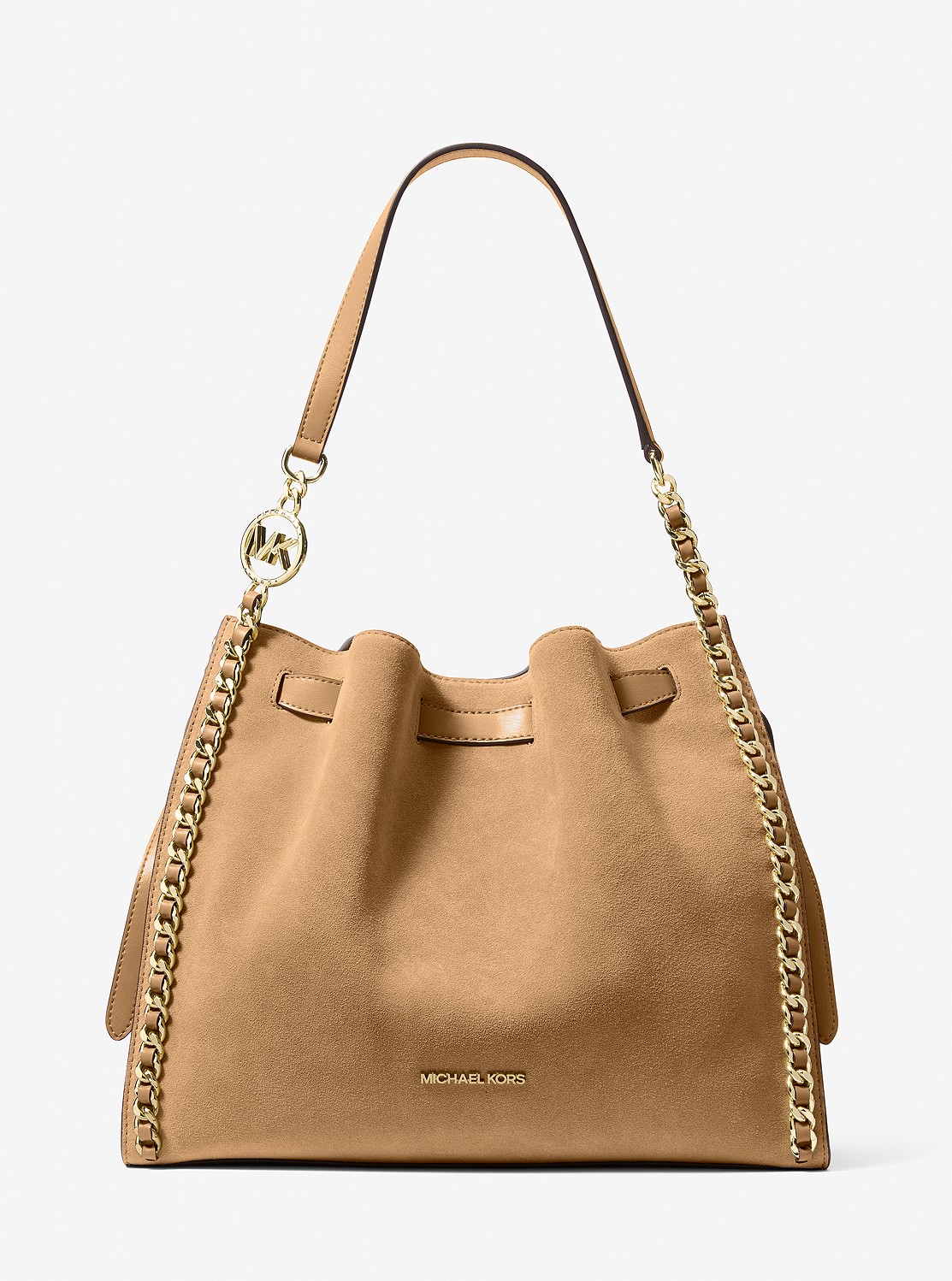 Michael Kors ショルダーバッグ 公式アウトレット】MINA スエード ベルトチェーン インレイショルダー