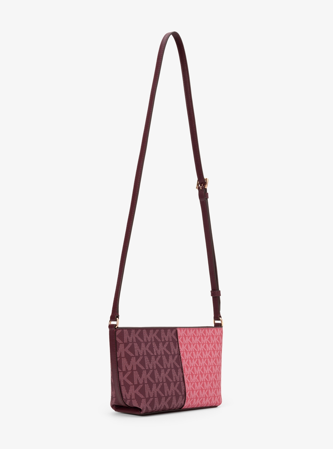 【美品】マイケルコース クロスボディ JET SET ピンク バッグ レディース 公式アウトレット】JET SET ITEM ダブルジップ フォーン クロス