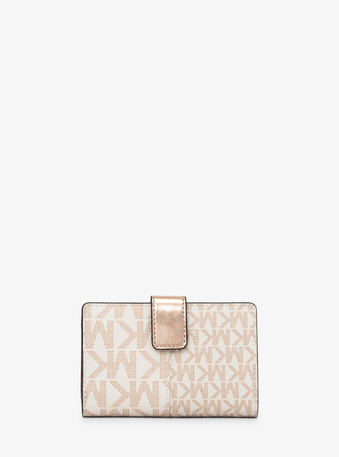 JET SET TRAVEL ビルフォールド ジップ コンパクト ウォレット ミディアム - MKシグネチャー