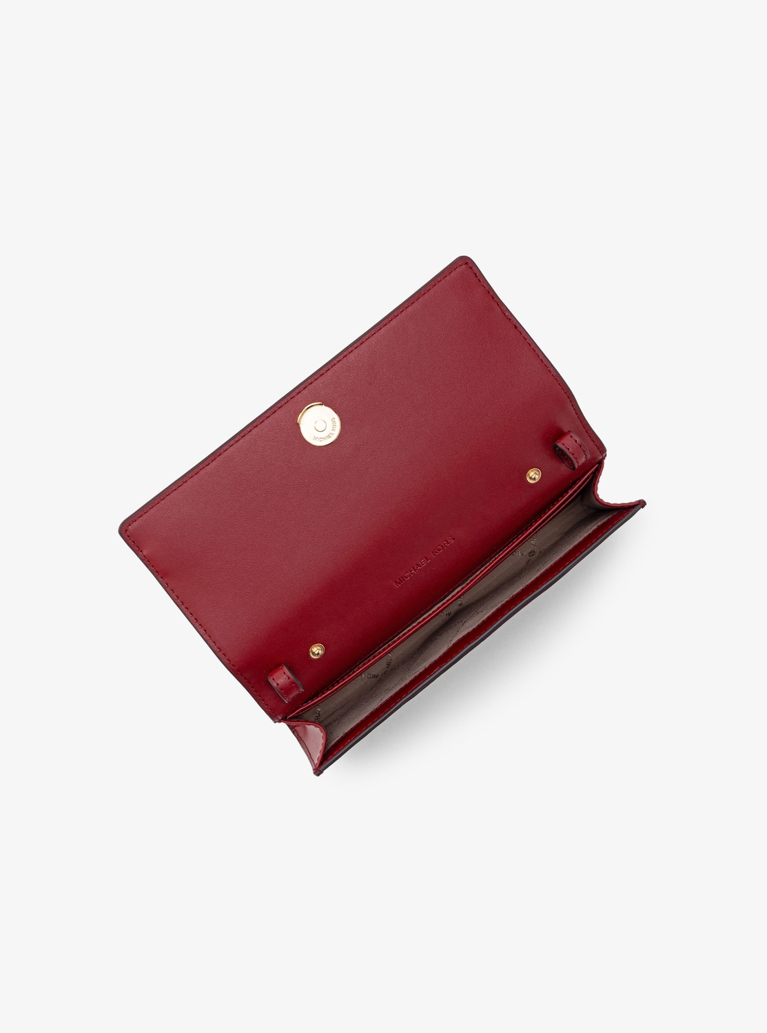 マイケルコース チャーリー レッド シリコン 公式アウトレット】CARSON チェーン ウォレット クロスボディ