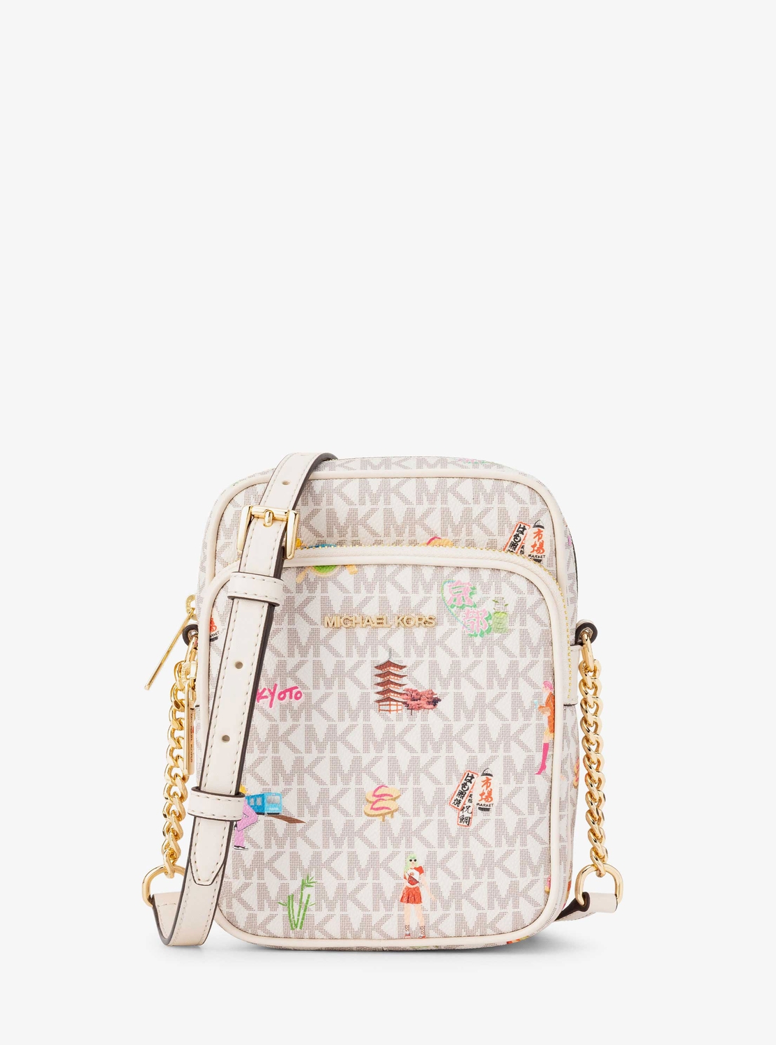 MICHEAL KORS JET SET TRAVEL チェーン ミディアム 公式アウトレット】JET SET TRAVEL NS チェーン クロスボディ