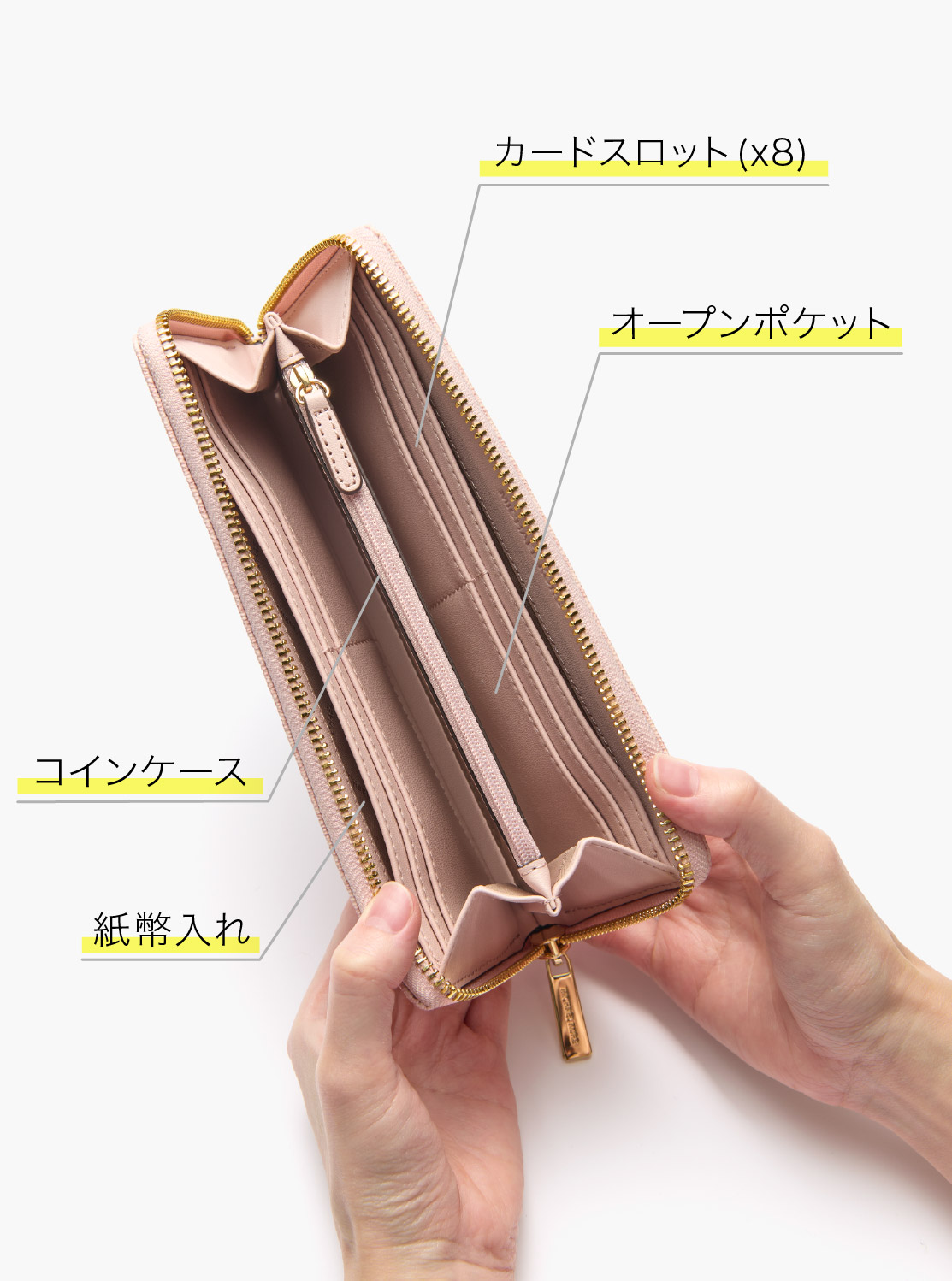 JET SET TRAVEL ジップアラウンド コンチネンタル ウォレット ラージ