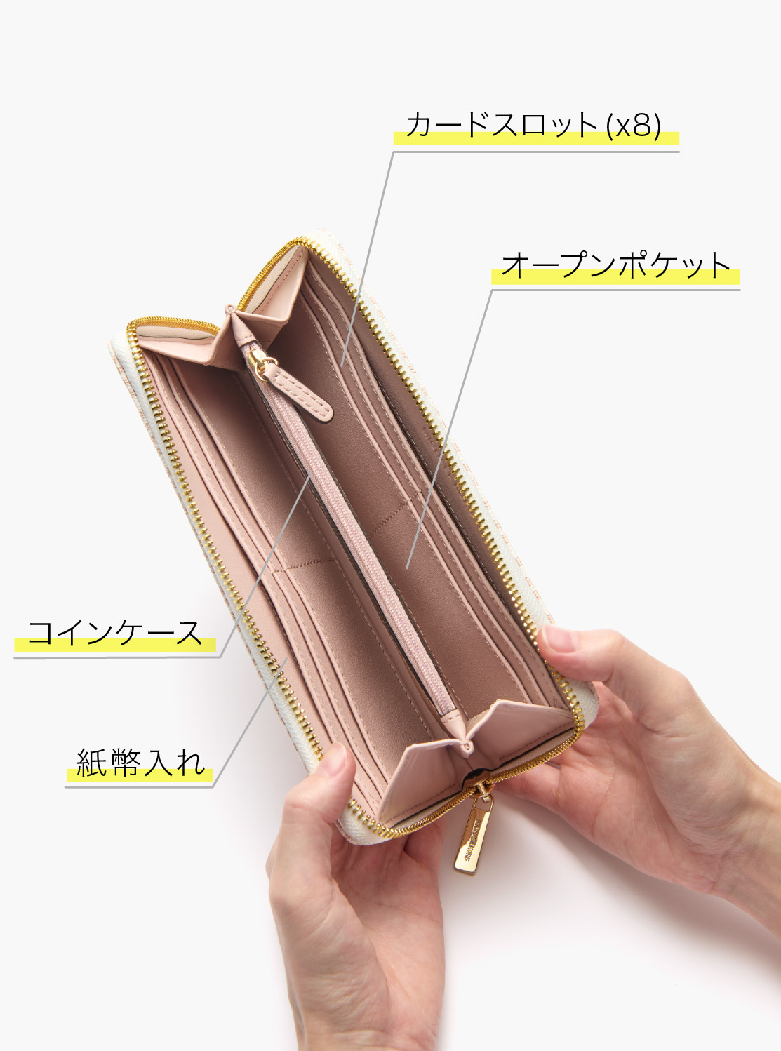 JET SET TRAVEL ジップアラウンド コンチネンタル ウォレット ラージ - MKシグネチャー
