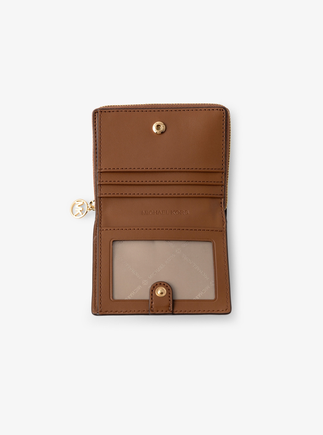 【新品】マイケルコース　二つ折財布　ジップ チャーム ウォレットミディアム 公式アウトレット】JET SET TRAVEL ジップ チャーム ウォレット