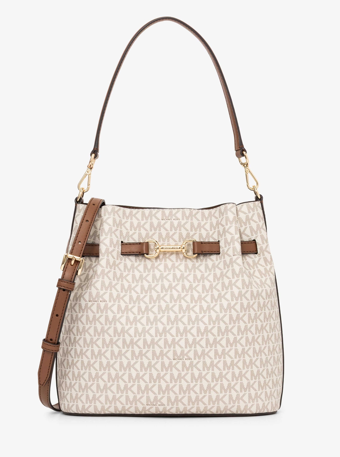 マイケル・コース（Michael Kors）/CARSON コンバーチブル バケット クロスボディ ミディアム − MKシグネチャー 公式アウトレット】CARSON コンバーチブル バケット ショルダー