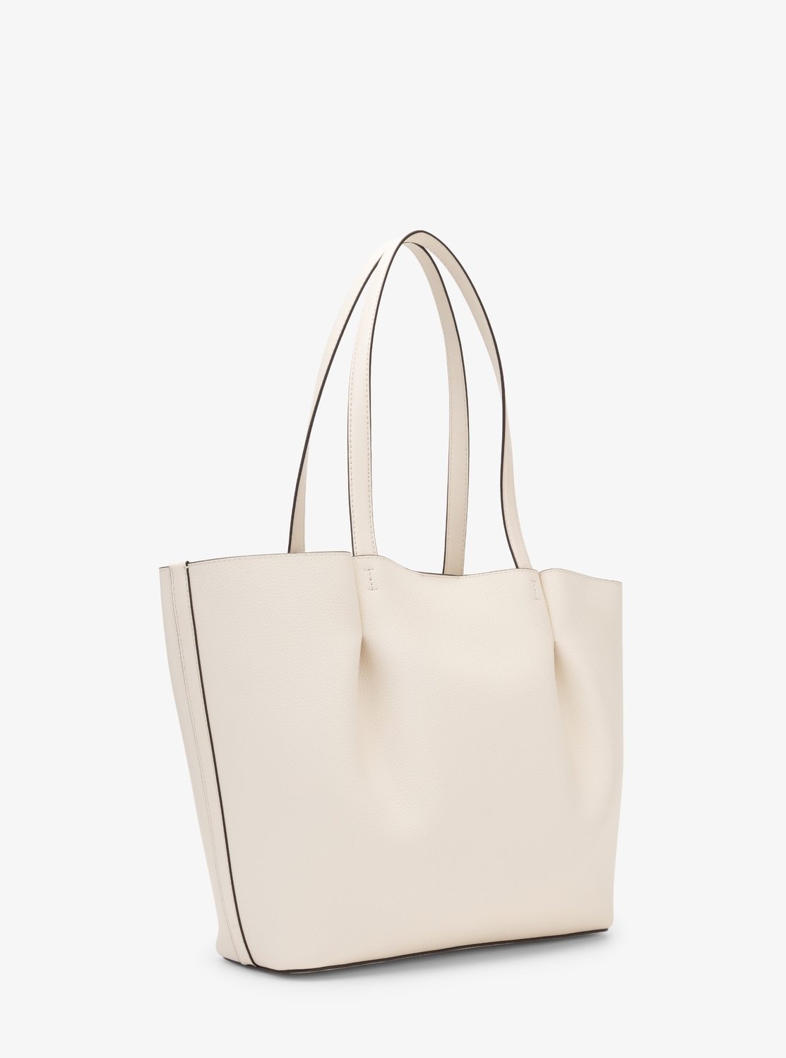 CARSON ペブルレザー センタージップ EW トート ラージ