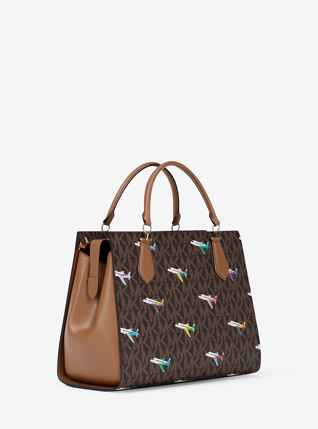 【未使用】Michael Kors ロゴプリント ハンドバッグ MICHAEL KORS ロゴプリント ハンドバッグ