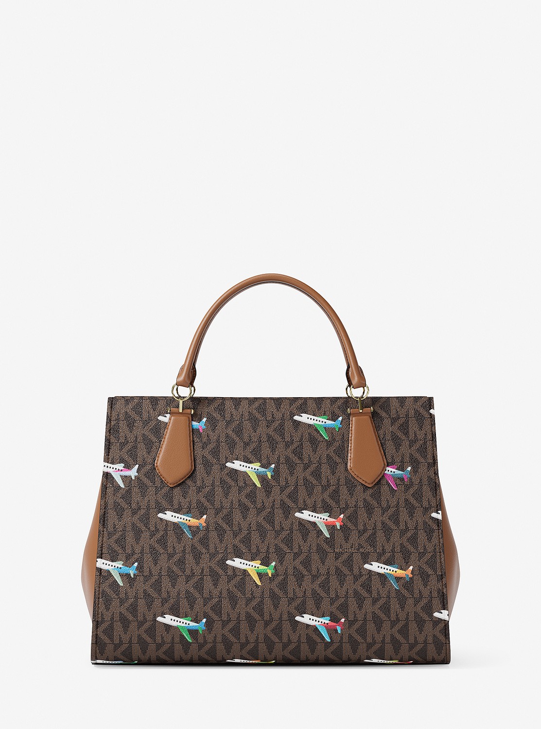 MARILYN エンベリッシュ プリント サッチェル ミディアム - MKシグネチャー