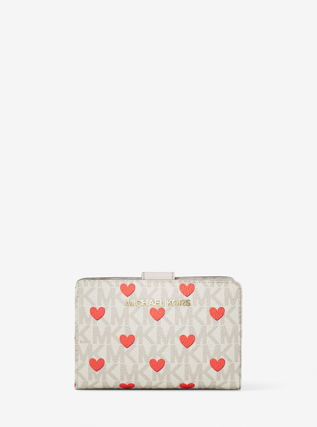 JET SET TRAVEL ビルフォールド ジップ コンパクト ウォレット ミディアム - MKシグネチャー