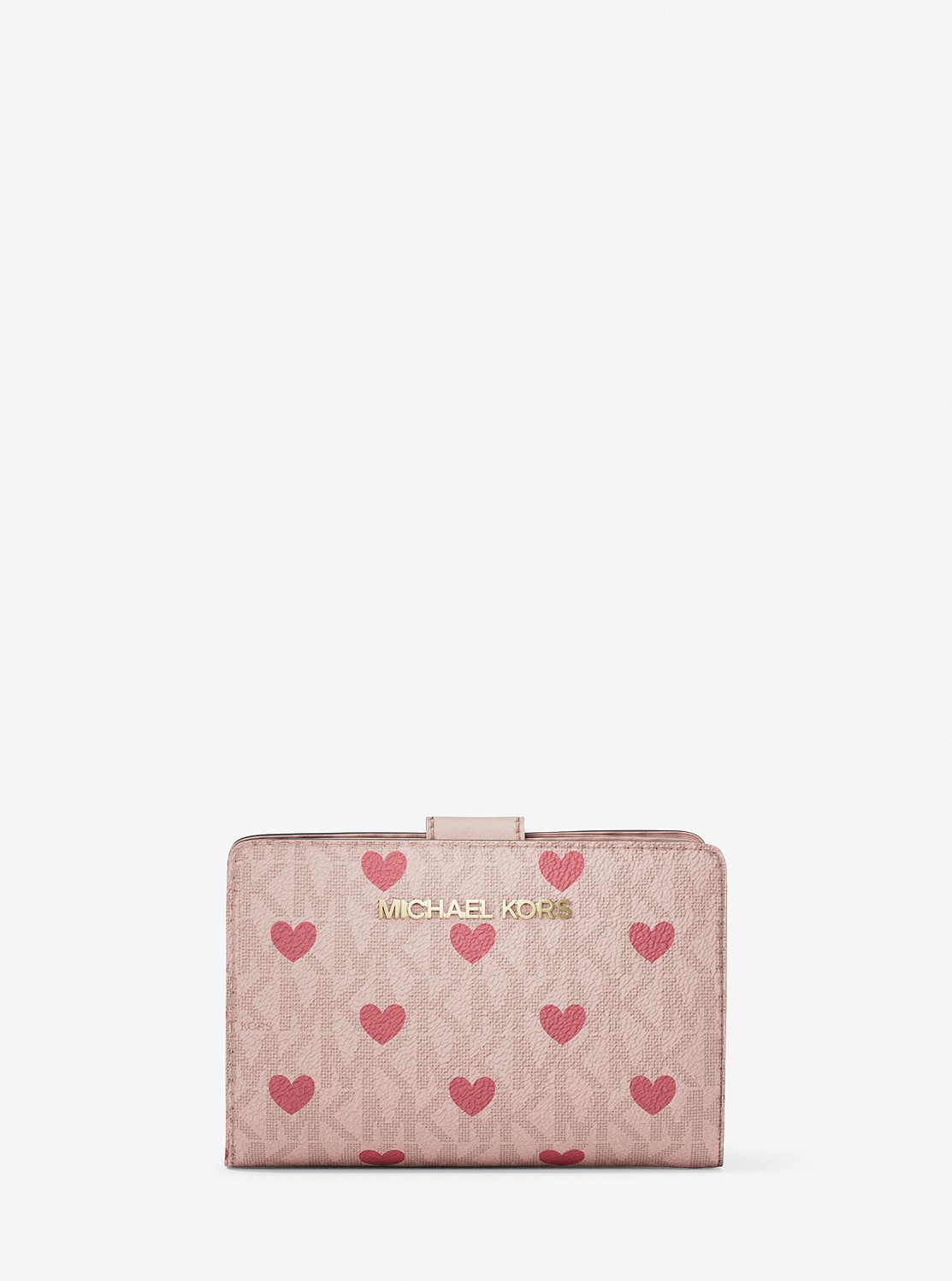 JET SET TRAVEL ビルフォールド ジップ コンパクト ウォレット ミディアム - MKシグネチャー