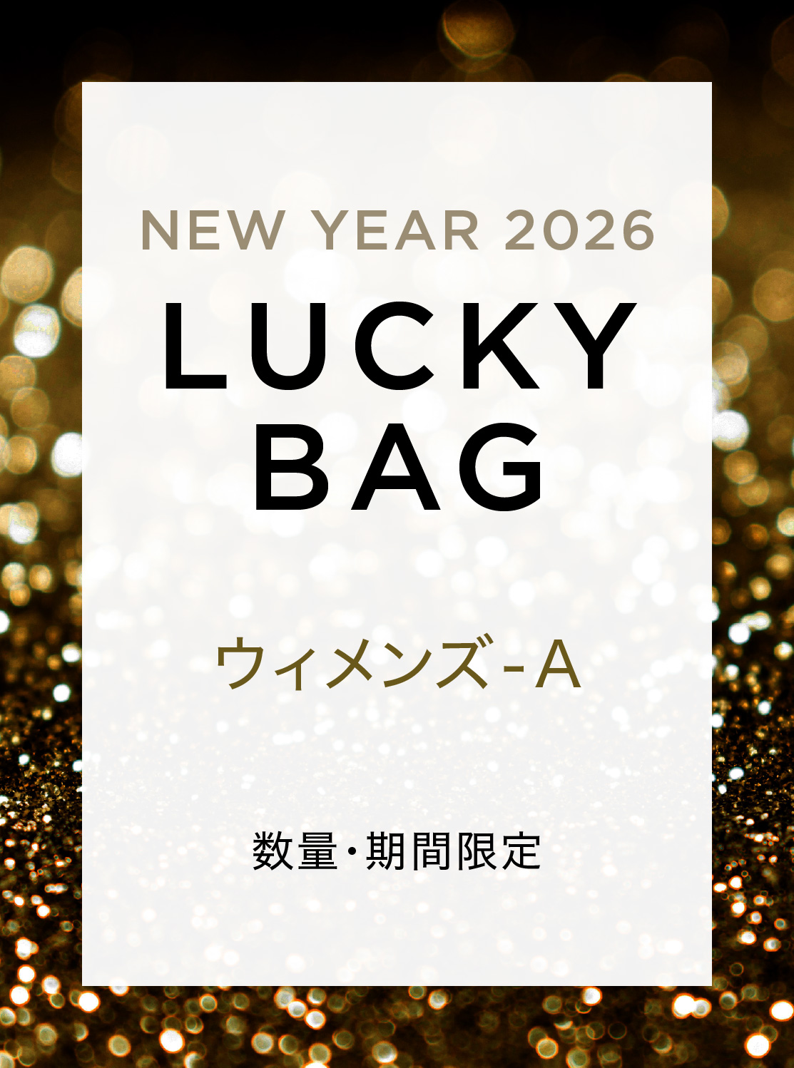 公式アウトレット】LUCKY BAG NEW YEAR 2026 - ウィメンズ A - 2026