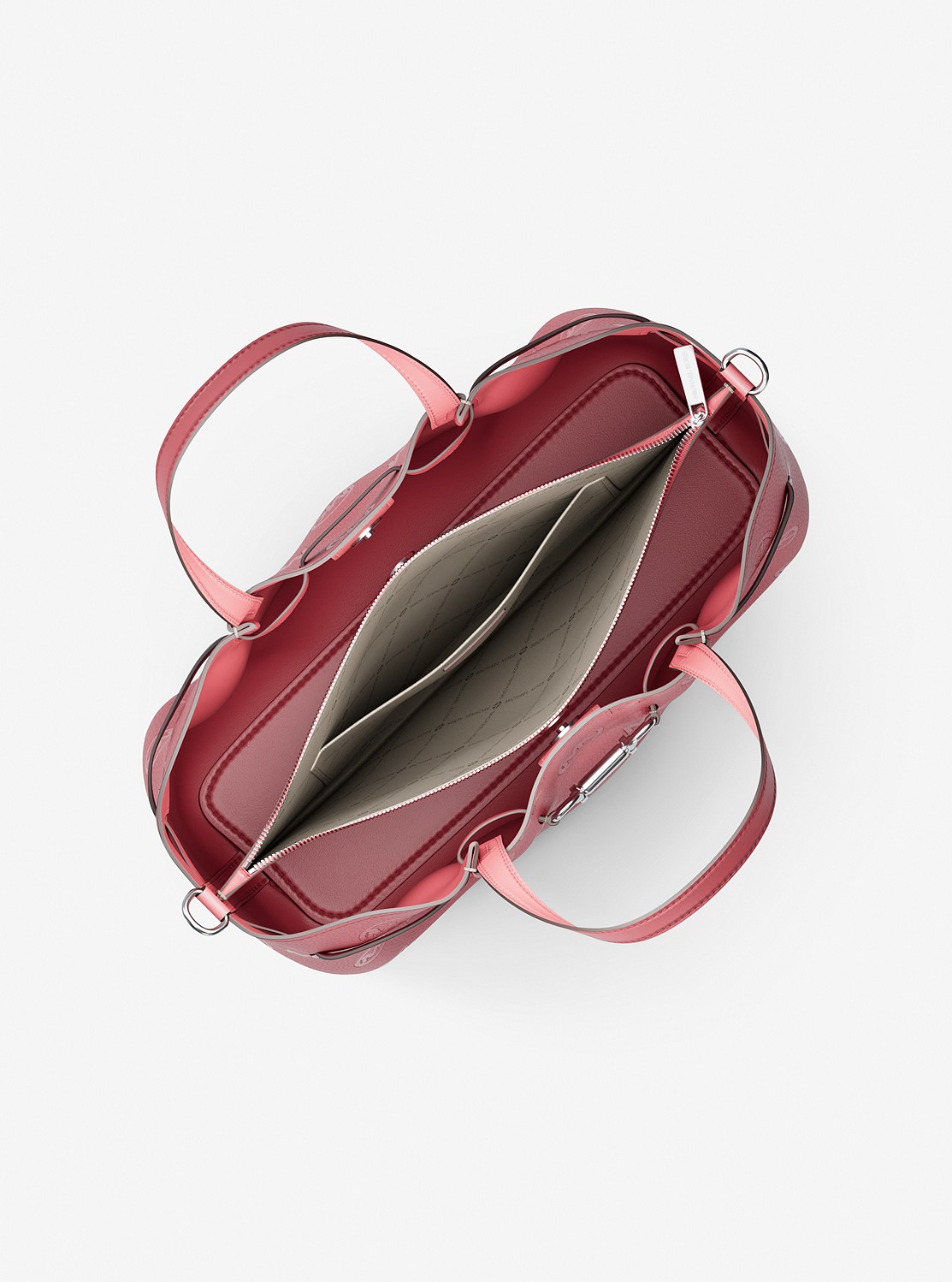 CARSON ロゴ デボス センタージップ サッチェル ミディアム