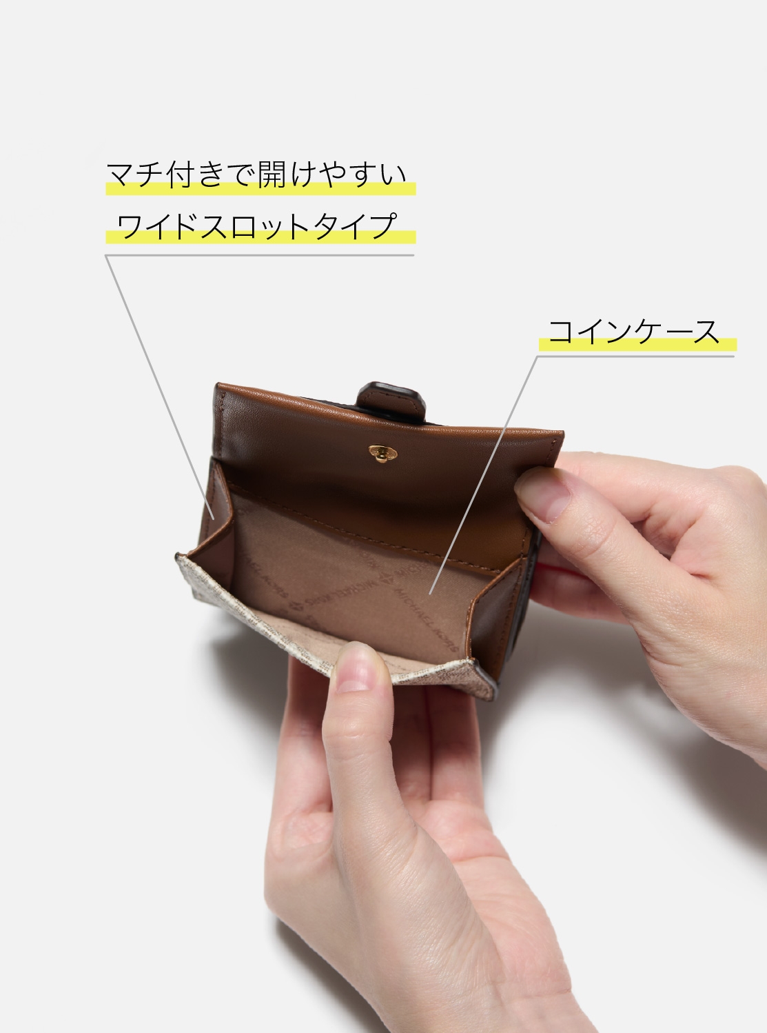 【日本限定】GREENWICH フラップ トライフォールド エクストラスモール - MKシグネチャー