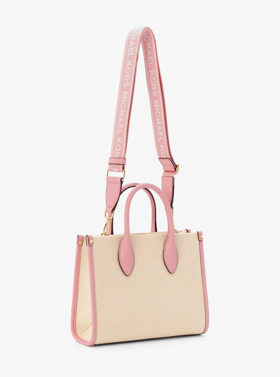 即納!!【MICHAEL KORS】MIRELLA キャンバス ショッパートート 公式アウトレット】MIRELLA キャンバス トップジップ ショッパー