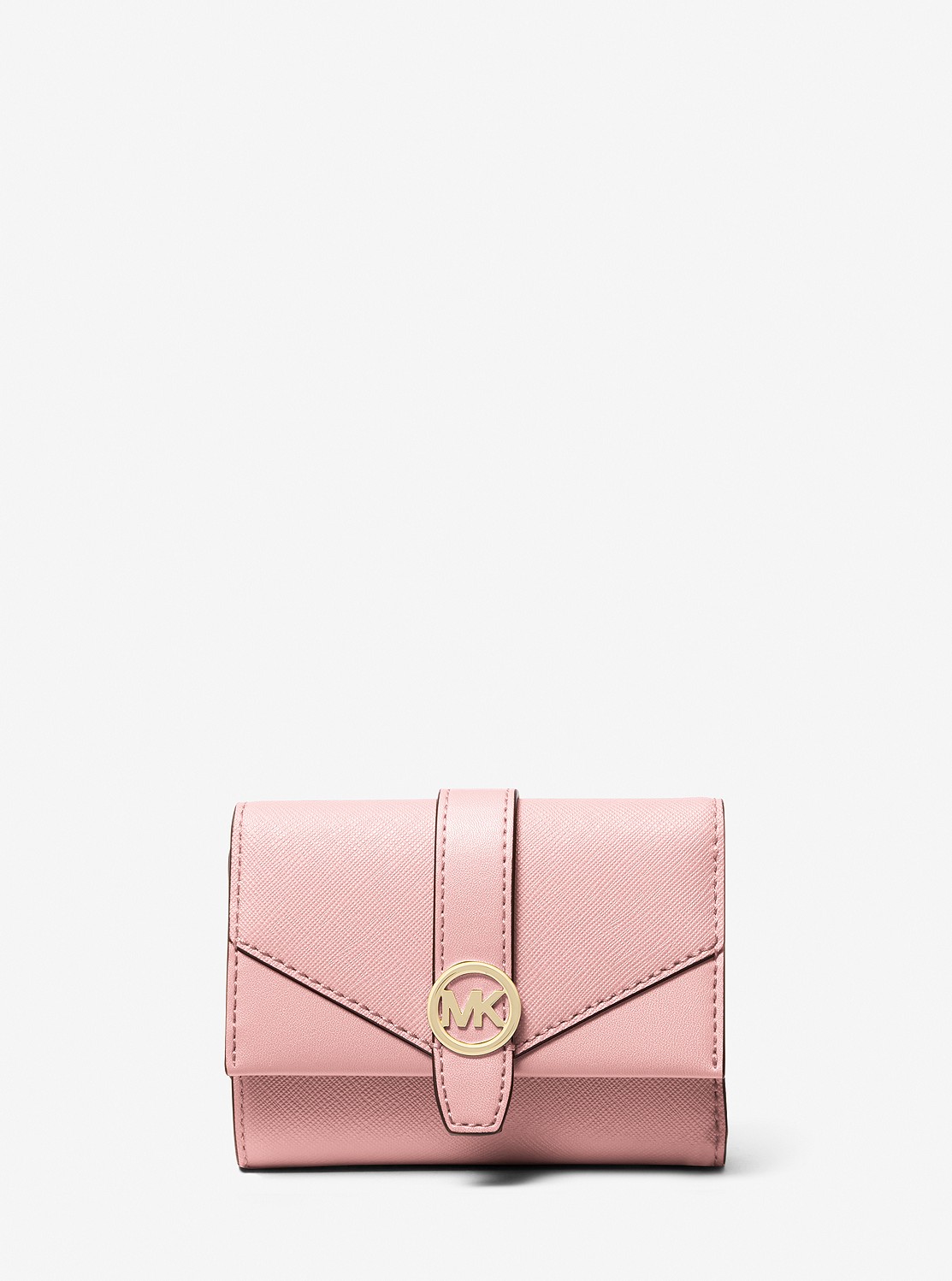 極美品✨ MICHAEL KORS エンベロープ トライフォールド ウォレット 公式アウトレット】GREENWICH エンベロープ トライフォールド