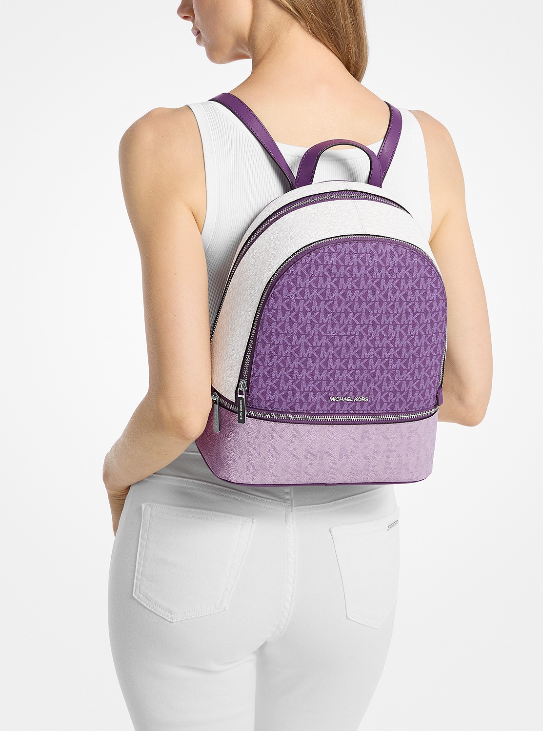 RHEA ジップ バックパック ミディアム - MKシグネチャー