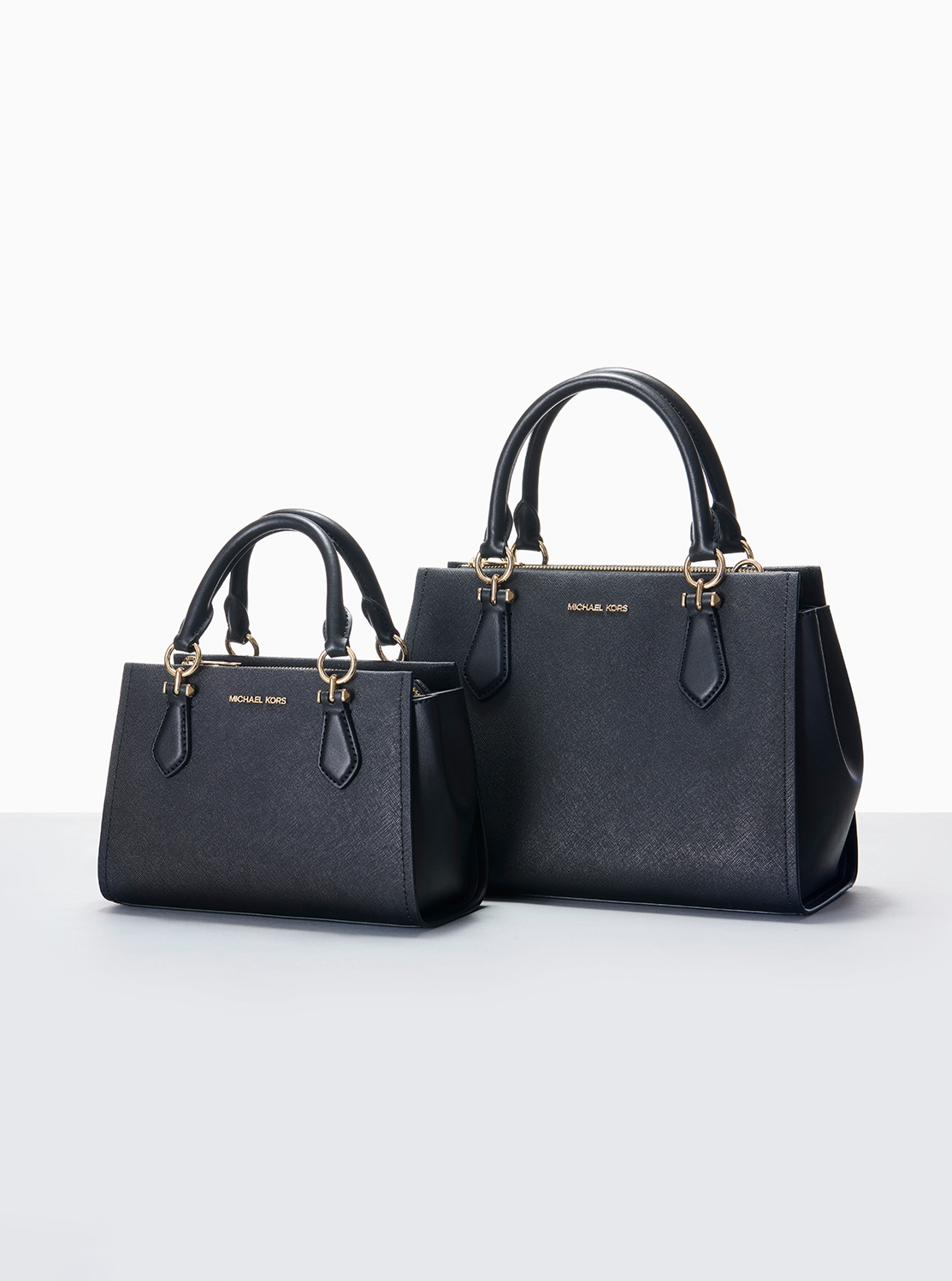 MARILYN フローラル プリント サッチェル ミディアム - MKシグネチャー