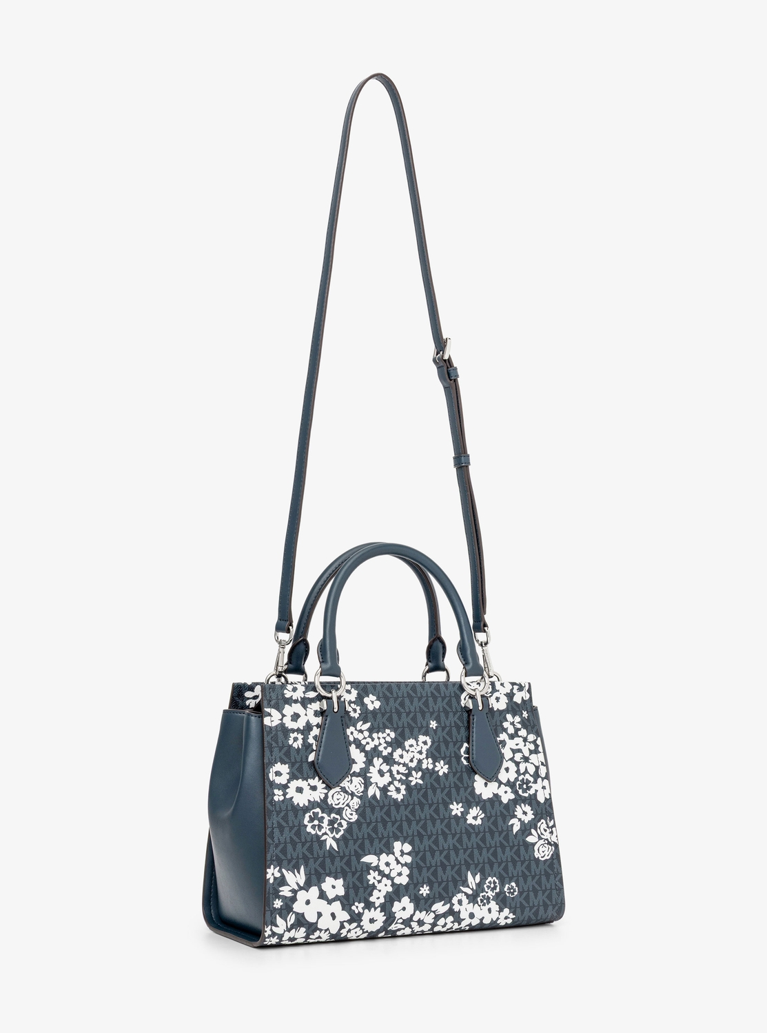 MARILYN フローラル プリント サッチェル ミディアム - MKシグネチャー