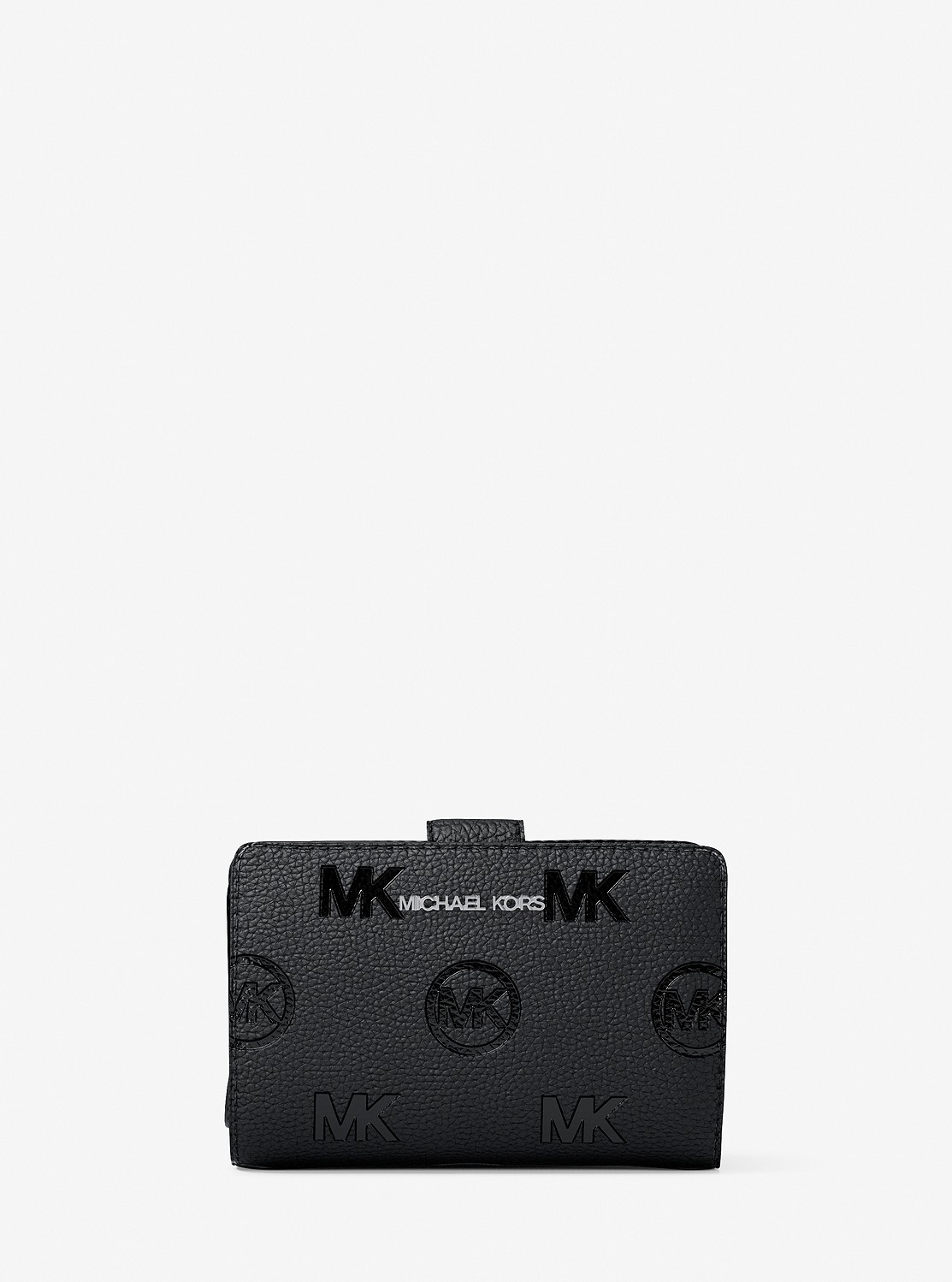 MICHAEL KORS 黒 ミニ財布 MKロゴ 公式アウトレット】JET SET TRAVEL ロゴ デボス ビルフォールド ジップ