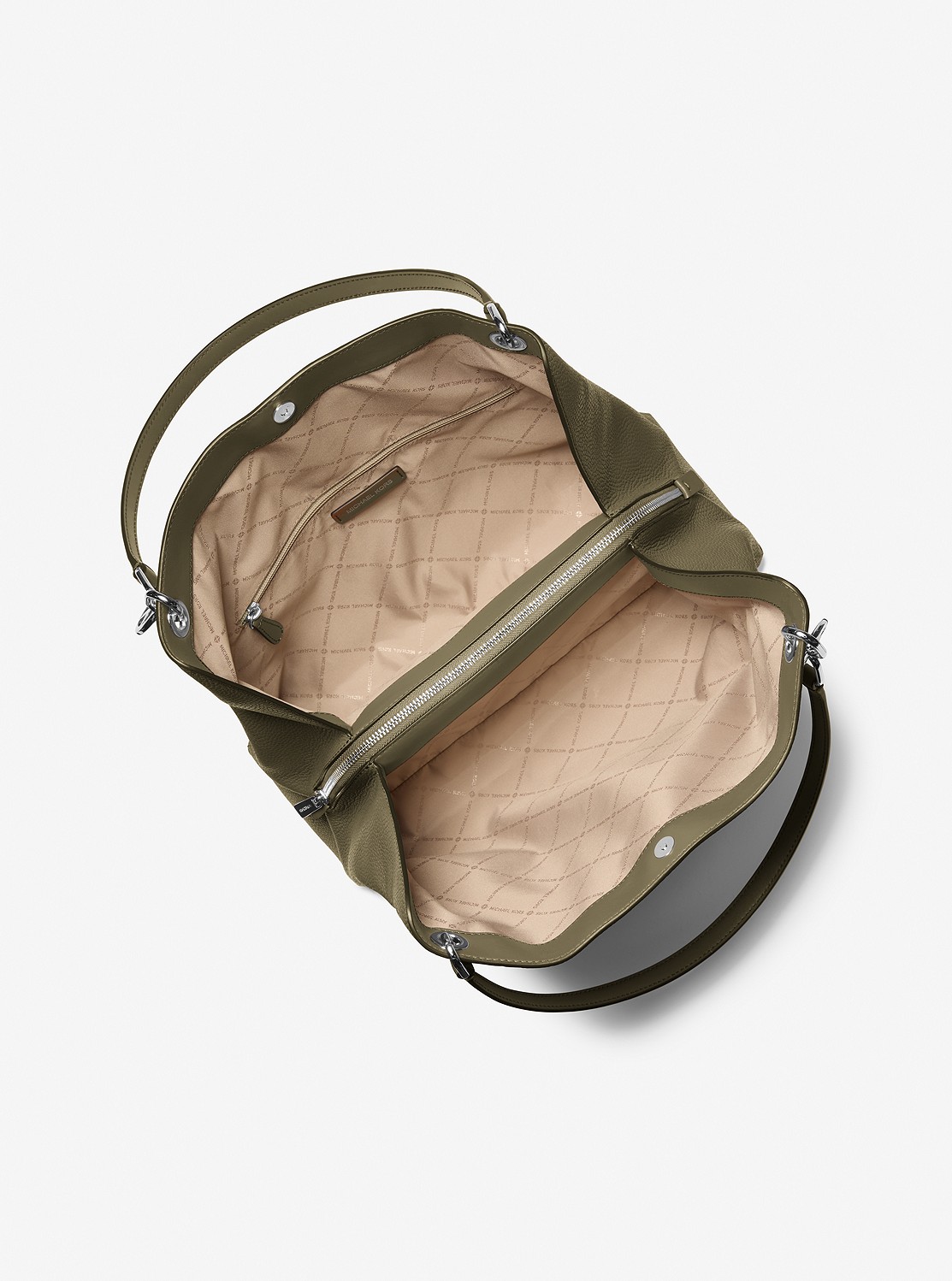 CHRISTINA ぺブル レザー ショルダー ラージ