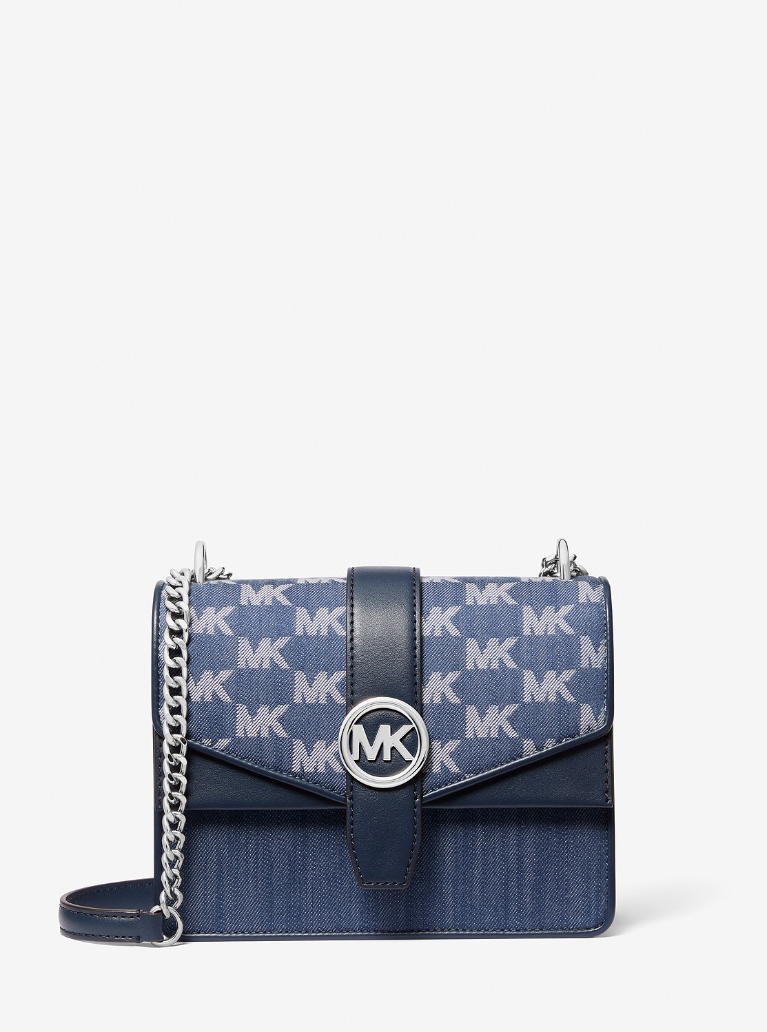 公式アウトレット】GREENWICH デニム ロゴ フラップ クロスボディ