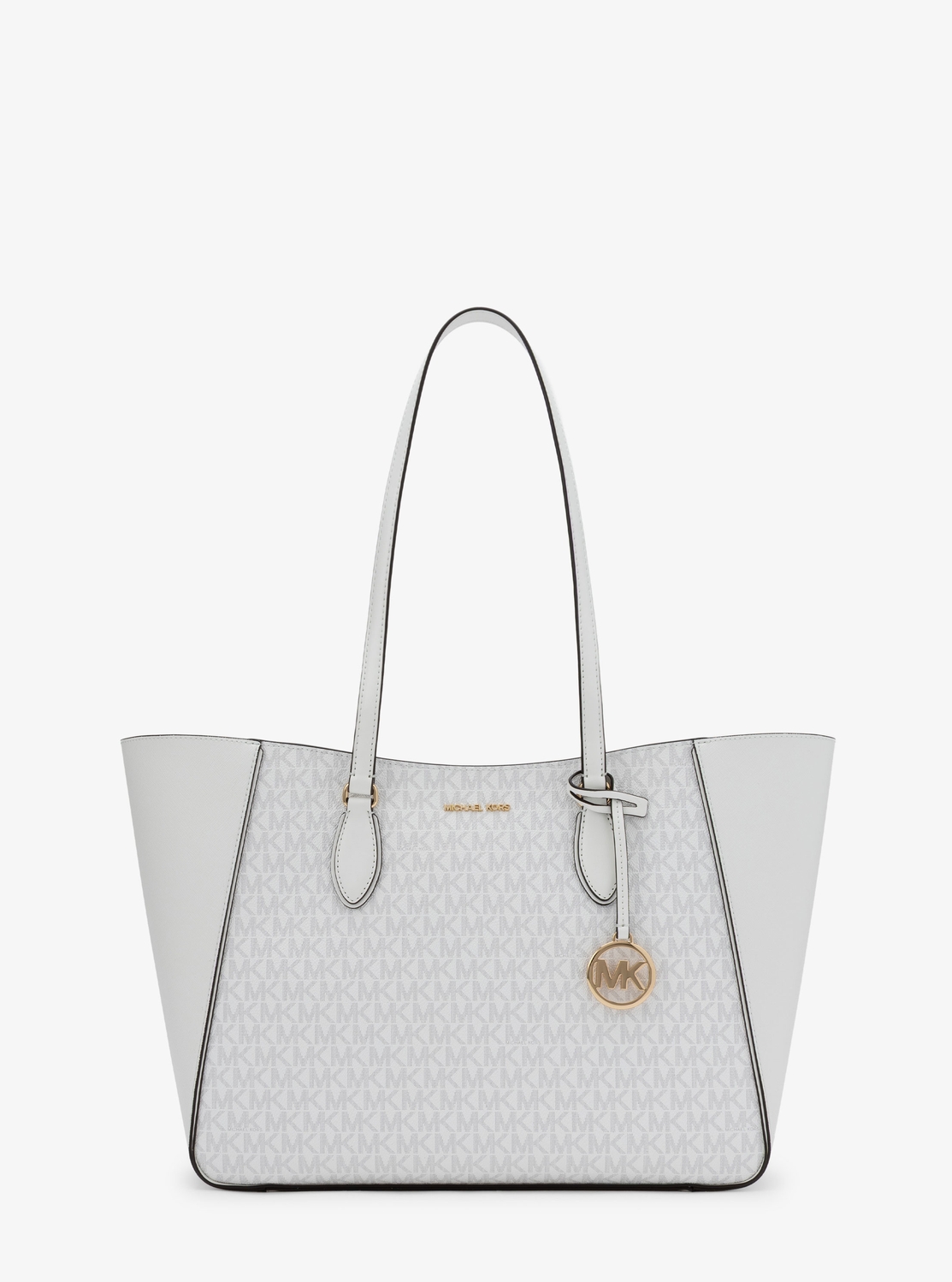 MICHAEL KORS マイケルコース　ハンドバッグ　シグネチャー　ホワイト 公式アウトレット】JET SET TRAVEL 3 IN 1 トートバッグ ラージ - MK