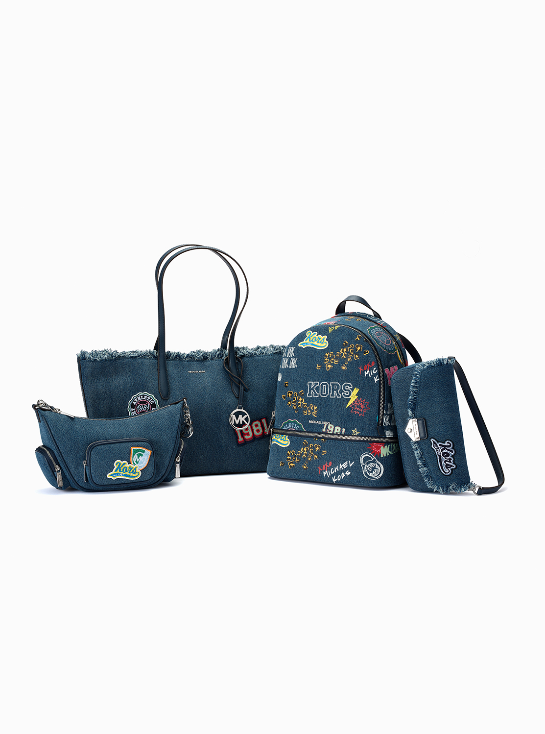 【美品】MICHAEL KORS デニム ボディバッグ 公式アウトレット】AVALON デニム コンバーチブル トート ミディアム