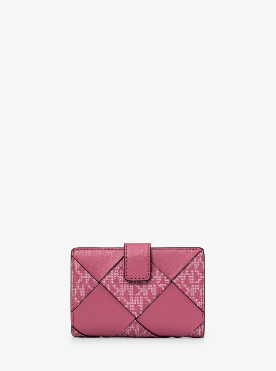 JET SET TRAVEL ウーヴン ビルフォールド ジップ コンパクト ウォレット ミディアム - MKシグネチャー