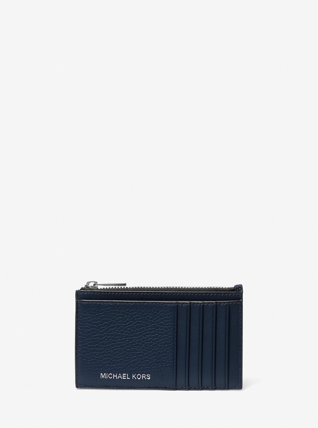 COOPER ぺブルレザー スリム ジップ ウォレット