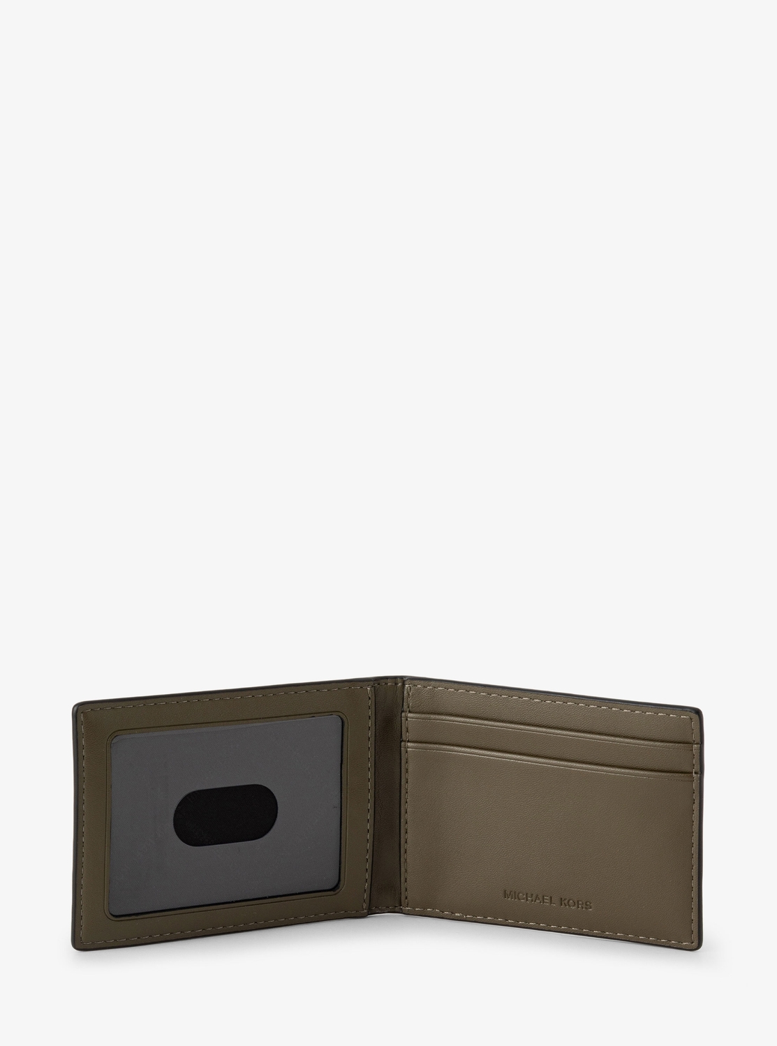 新品未使用 マイケルコース 三つ折り財布 グレー シルバー サフィアノレザー MICHAEL KORS マイケルコース 財布 レディース 三つ折り財布